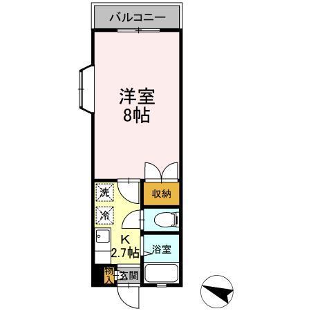 ラフォーレ東勝山（101） 間取り図画像