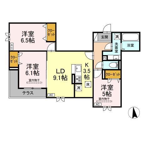 SENSIA小田原5丁目（102） 間取り図画像