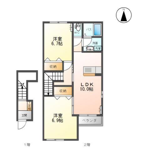 メゾン　プランドール 間取り図画像