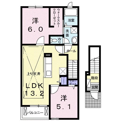 ビバリーヒルズＢ（203） 間取り図画像