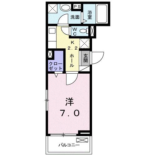 ヴィラ柏木Ⅱ（201） 間取り図画像