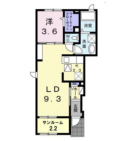 リヴァープレッソ（101） 間取り図画像