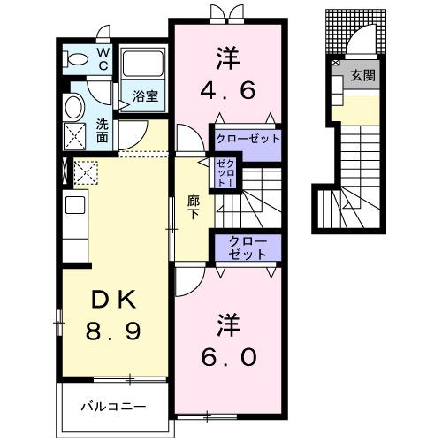 ヴィラ　サンライズ（203） 間取り図画像