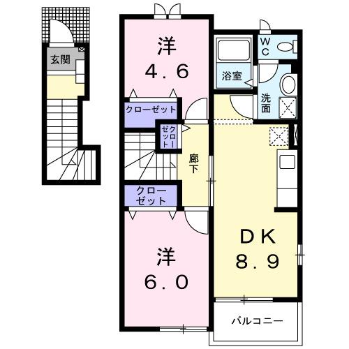 ヴィラ　サンライズ（201） 間取り図画像