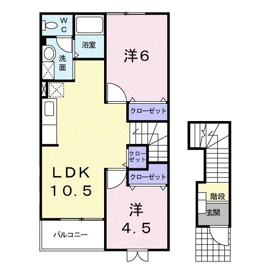 ハイツカトレアⅢ（202） 間取り図画像