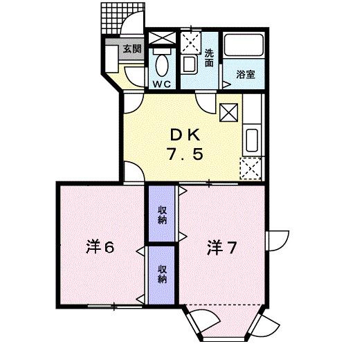 クレストール城東（101） 間取り図画像