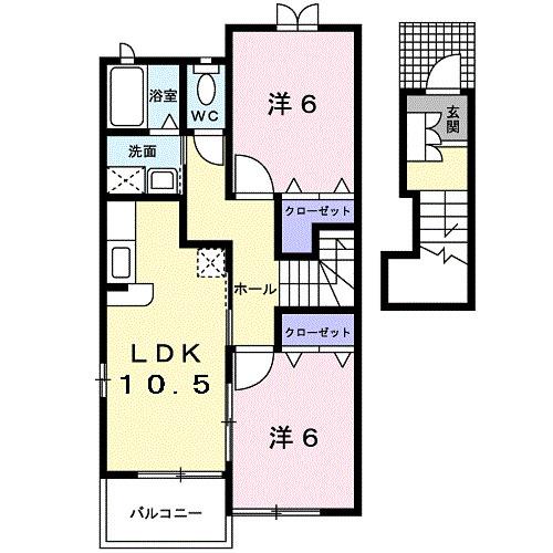 サン・アベニューＣ（203） 間取り図画像