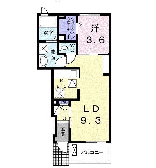 グレースリンクＢ（103） 間取り図画像