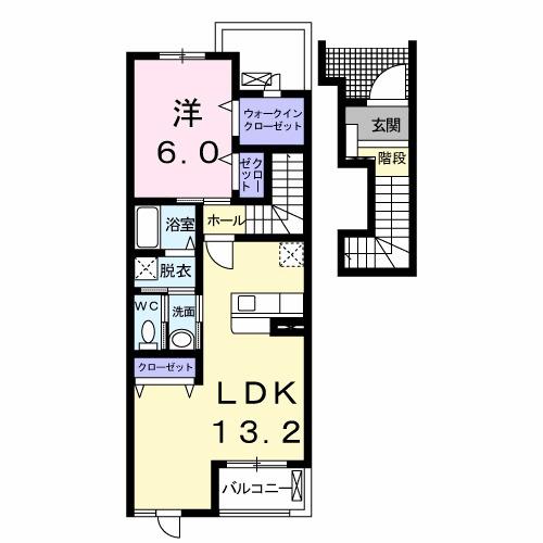 ネオサニーフォレスト（202） 間取り図画像