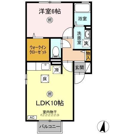アンビックス利府　伍番館（101） 間取り図画像