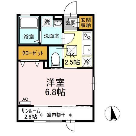 ベルティックⅡ（101） 間取り図画像