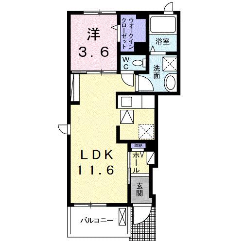 ディアコート桜Ⅰ（101） 間取り図画像