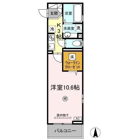 グランディール泉中央（101） 間取り図画像