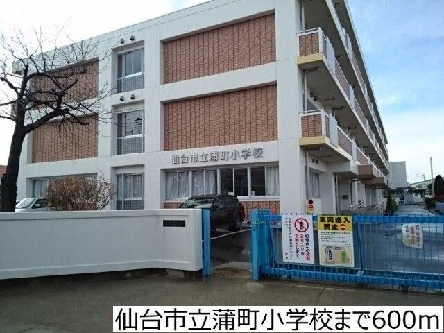 仙台市立蒲町小学校：600m