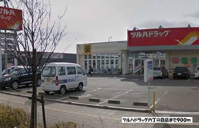 ツルハドラッグ六丁の目店：900m