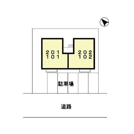 シュロス（101） 駐車場