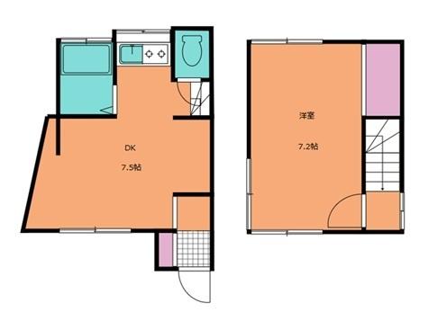 徳丸1丁目貸家（-） 間取り図画像