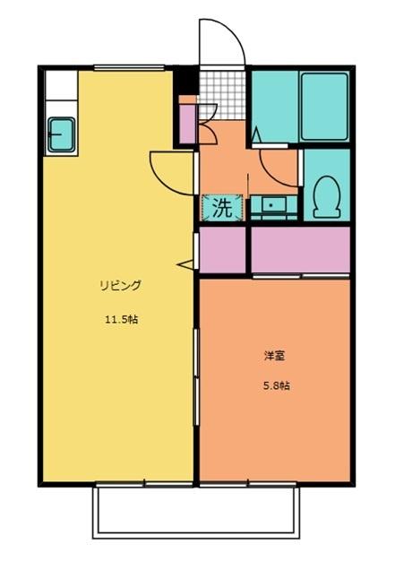 サンリバティー（101） 間取り図画像