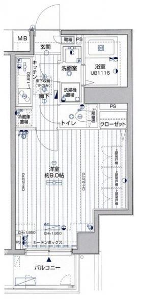 菱和パレス世田谷桜新町区分マンション（オーナーチェンジ）（116） 間取り図画像