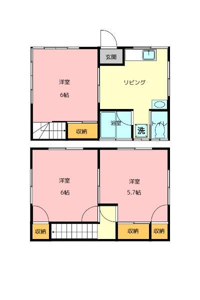 南房総市和田町小川戸建 間取り図画像