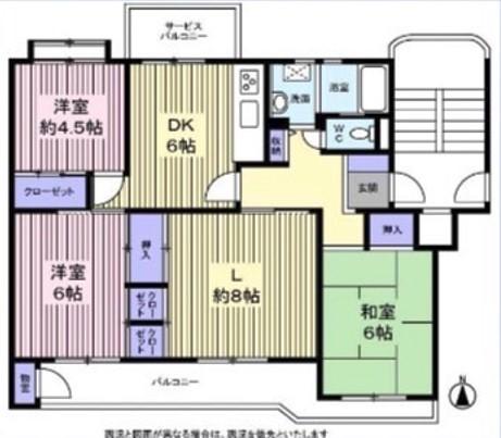 船橋市緑台1丁目区分マンション　 間取り図画像