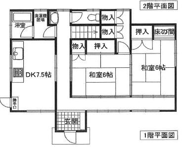 大網白里市柳橋戸建 間取り図画像