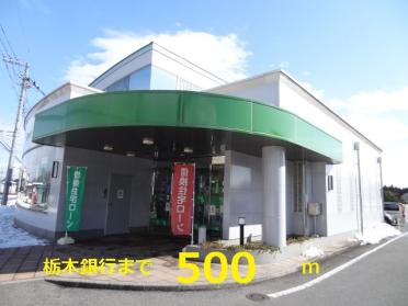 栃木銀行：500m