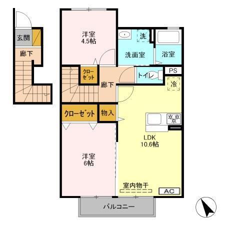 フェリジータ（203） 間取り図画像