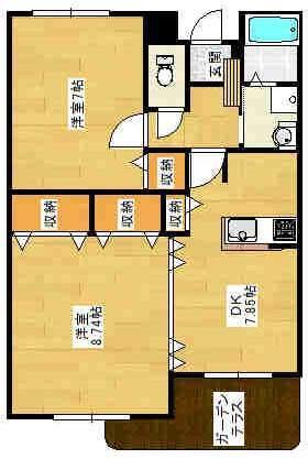 Kグランジュ（323） 間取り図画像