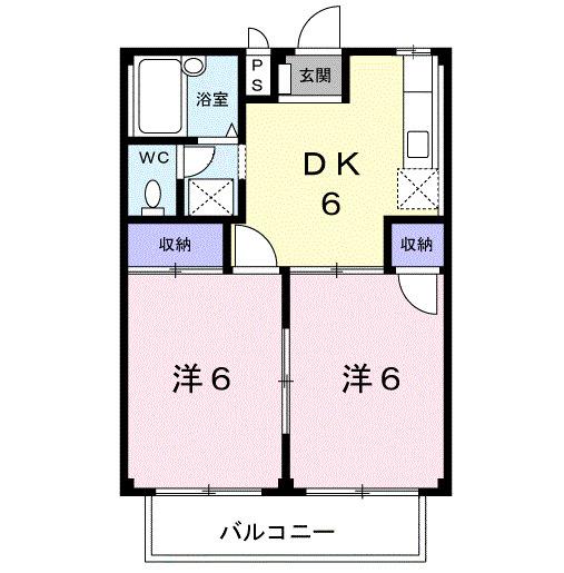 シティハイツ高野（201） 間取り図画像