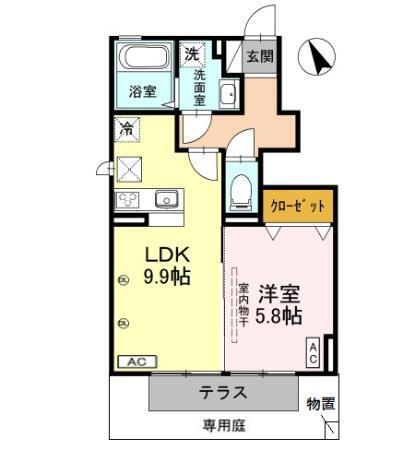 フェリジータ　Ⅲ（103） 間取り図画像
