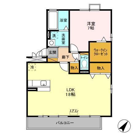 カーサみつわ台K 間取り図画像