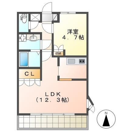 バイオレットガーデン B 間取り図画像