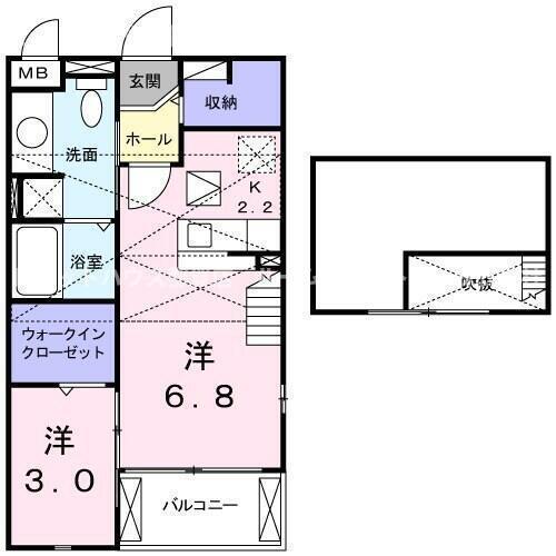 ウエストヒルパーシモン 間取り図画像
