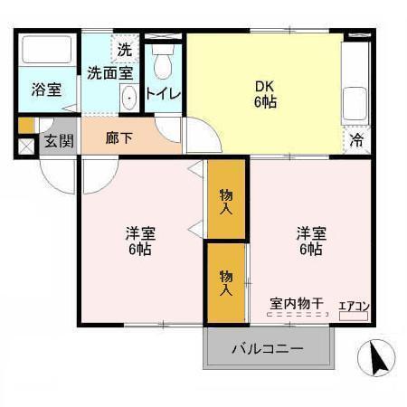 クレアンヌーヴ 間取り図画像