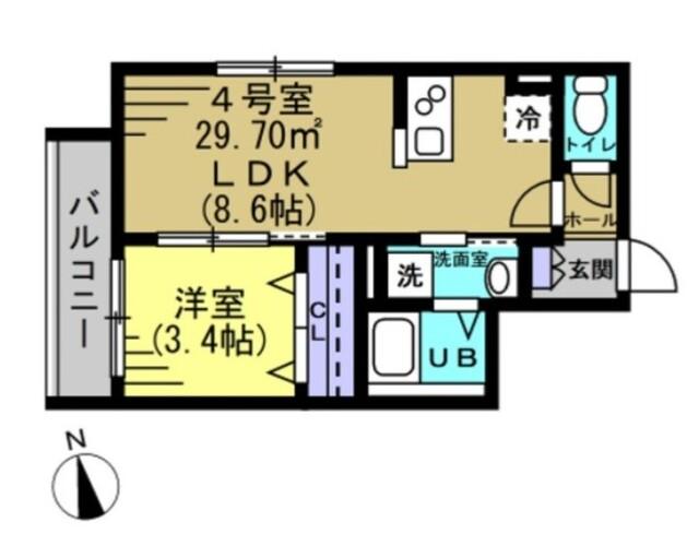 シャン・エトワール都賀 間取り図画像