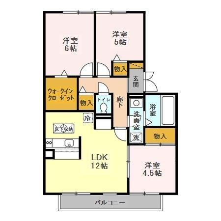 ドミール　Ｂ 間取り図画像