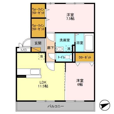 リビングタウンみつわ台 間取り図画像