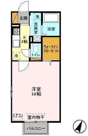 シャルドネ　Ｂ 間取り図画像