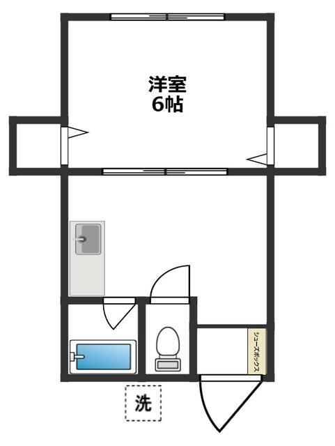 あすなろ荘 間取り図画像