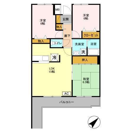 エコガーデン B棟 間取り図画像