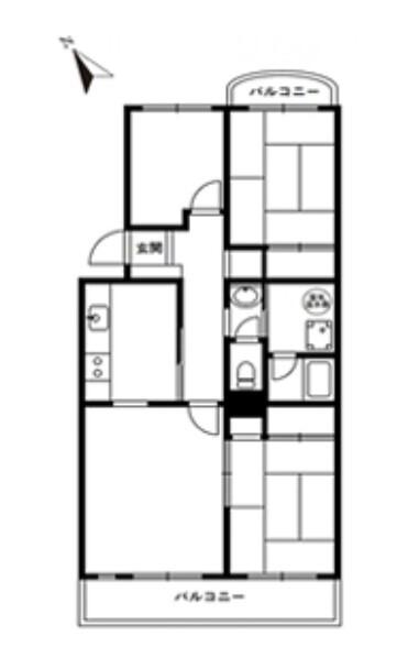 第二みつわ台ハイツ? 間取り図画像