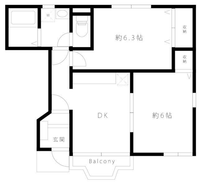 ハニーヴァレー弐番館 間取り図画像