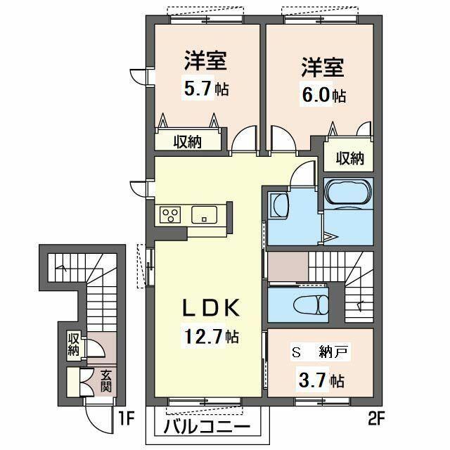 カーサ・アレグリア 間取り図画像