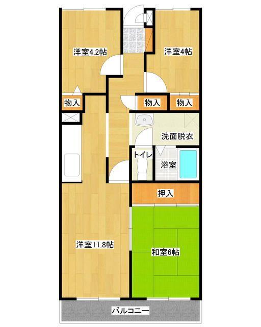 サンライズみやこ 間取り図画像