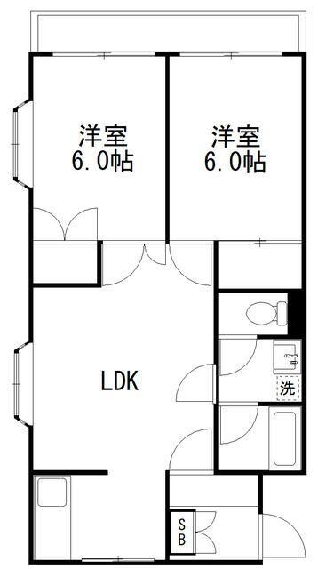 グリーンビラ 間取り図画像