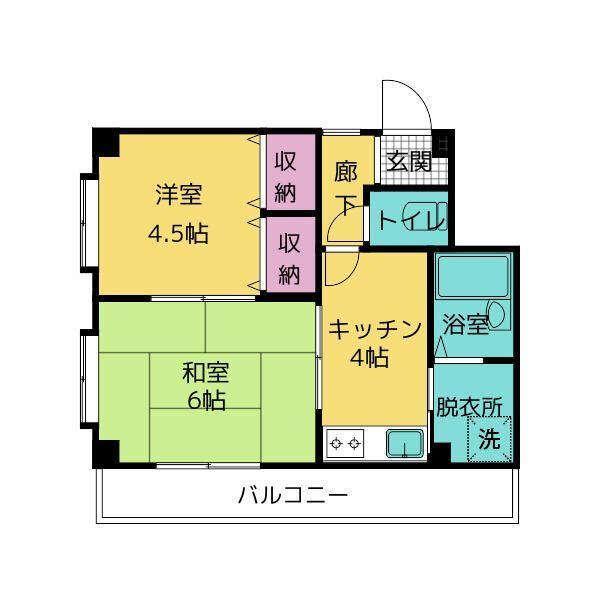 ヴィレッヂ若葉 間取り図画像