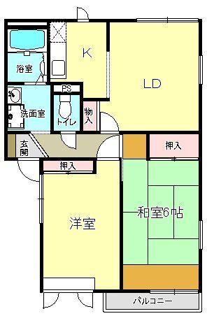 シャルムハイツＤ 間取り図画像