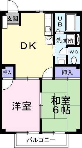 ニューシティ若葉 間取り図画像
