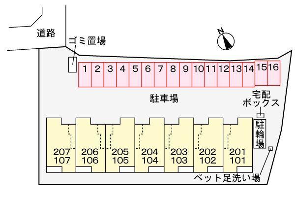 ドゥー・メゾン桜木 駐車場